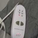 Calming Heat Massaging Vibrations Weighted Heating Pad by Sharper Image | Temperature Settings, Auto ShutOff Feature, Gift for Holidays, Women & Men | 3 Heat, 6 Massage, 12” x 24”, 4 lbs