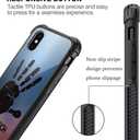DJSOK Compatible with iPhone Xs Max CaseDesign Pattern Back Bumper Anti Scratch Reinforced Corners Soft TPU Caver,Cases for Men Women-Dont Touch My Phone 001