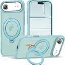 Case for iPhone 17 Air with 360°Spin Stand,6.5" Blue