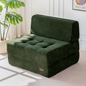 MAXYOYO Folding Sofa Bed, 8-Inch Fold-Out Chair Bed, Single