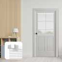 DEZ FURNISHINGS Cordless No Tools 1" Magnet Mini Blinds for Metal Doors, Room Darkening, 25" W x 42" H, White