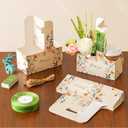 Baffect Thank You Gift Bags For 50 Guest, Include 2 Cup Drink Carrier With Handle, Thank You Tags With String, 1" Wide Ribbon, Appreciation For Women, Business, Employees, Coworkers, Teacher (Floral)