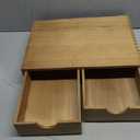 Wooden K Cup Organizer Coffee Pod Storage Box, Coffee Pods and Tea Organizer Holder, K Pod Drawer Coffee Maker Machine Stand, Organizador De Cafe, Kcup Drawer Organizer Under Brewer, 30 Pod Capacity