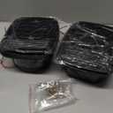 Red Square Rear Combination Tail Lights Assembly Kit Compatible with 1979-2006 Wrangler TJ YJ CJ5 CJ7 w/Side Marker Lights Replacement Tail lamps Lights Assembly, Smoked Lens