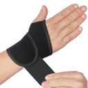 YUNYILAN Wrist Brace Wrist Wraps for Carpal Tunnel 2 Pack Wrist Brace Compression Straps Hand Support, Adjustable Wrist Support for Arthritis and Tendinitis, Joint Pain Relief (Black)