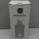 Insulated Water Bottle | Thickened Stainless Steel Vacuum Metal | Portable Sports Half Gallon Large Water Jug for Gym and Hiking with Straw, Carrier Bag, Handle Strap | BPA-Free 64 oz (Advanced Black)