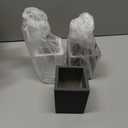 MyGift Pen Holder Pencil Holder For Desk,Pen Cup Holder For Desk,Concrete Desktop Pencil Cup,Modern Gray-Tone,Set of 3