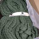 100% Turkish Cotton Waffle Throw Blanket King Size Green - Premium Quality, Light and Airy Waffle Weave All-Season Quilt - Lux Decorative Bedspread (Dark Green, King Size 95" x 110" Inch)