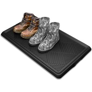 Boot Tray for Entryway, Multi-Purpose Shoe Tray with Lip, Rubber Mat for Shoe Organizer Indoor Outdoor Use, 27.5"x16"