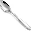 KEAWELL Premium 4-Piece Louis Spoon Set, 18/10 Stainless Steel, Squared Edge, Smooth Finish, Dishwasher Safe (7.6" Dinner Spoon)