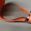 Modern Flexible Silicone Toilet Caspa for Home 2025 Silicone Toilet Wand Bowl Brush and Holder Cleaning Set Wall Mounted Rubber Bathroom Toilet Scrubber Bowl Cleaner Brushes with Dispenser (Orange)