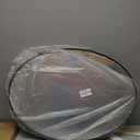 Black Oval Mirror for Bathroom, 22x30 Inch Oval Bathroom Mirror with Brushed Metal Frame, Wall Mounted Decorative Vanity Mirror for Bathroom, Living Room, Entryway