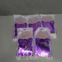 6 Pack 10 Feet Foil Fringe Garland Metallic Tinsel Streamers Banner Wall Hanging Curtain Backdrop Banner for Parade Floats, Thanksgiving, Christmas, Birthday, Halloween Party Decorations(Purple)