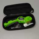 Powerful Rotary Cutter with LED Light, Cordless Cutter Low Noise Multifunctional Li Battery Powered Electric Scissors for Handcraft, Soft Leather, and Baseboards