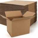 Rempry 40 Pack 5x4x4 Shipping Boxes Brown, Small Corrugated Cardboard Box for Mailing, Packaging Small Business, Kraft Mailer Boxes