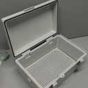 Clear Hinged Cover Stainless Steel Latch, IP67 Waterproof Electrical Weatherproof Junction Box, PVC Plastic Grey Case 11.47.55.5 inch290190140mm