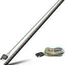 MICTUNING 60 Inches Triple 504 LEDs Tailgate Strip Light Waterproof with 4-Way Flat Connector - 5 Functions Sequential Amber Turn Signal, Red Brake Running, White Reverse Lights