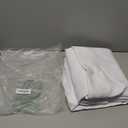 Simplebrand Ava Pure White Curtains for Bedroom 84 Inch Length 2 Panels Set, Light Filtering Window Treatment, Light Filtering Curtain Drapes, Soft Casual Rod Pocket Privacy Curtains, W40 x L84 Inch