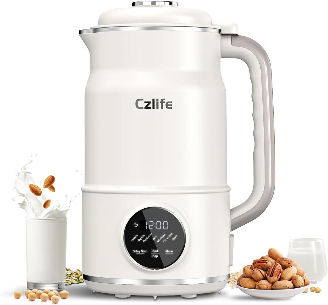 N7 Nut Milk Maker, 50oz (1.5L) Automatic Soy Milk Maker Machine for Homemade Oat Milk, Nutmilk, Juice, Milkshake, Baby Food, Grains, Almonds Milk Maker with Delay Start/Keep Warm/Clean