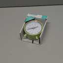 Equity 5" Silent Sweeping Quartz Metal Alarm Clock-Light Green (Model 20090)