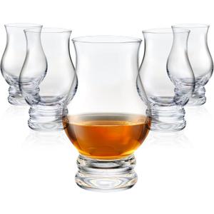 Whiskey Glasses Set of 6 - Clear Mint Julep Shot Glass Bar Gift Sake Sets, Old Fashioned Brandy Snifter Drinking Glasses Whisky Glass for Scotch Bourbon Liquor Tequila Gin Tonic Cognac Vodka Cocktail