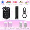 2 x Juome Silicone Case for Touchland Hand Sanitizer Spray with Keychain & Charms, Dog Protective Holder Compatible with Touchland Power Mist & Glow Mist 1 FL Oz/30ML, Travel Cover Sleeve Accessory- Black