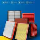 PHILTOP Engine Air Filter, Compatible with CA10677 Toyota RAV4 2013-2018, Camry 2012-2017, Avalon 2013-2018 & Lexus LS460 2007-2017, ES300h 13-18, HS250h 2010-2012, LS600h 2008-2016