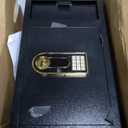 1.2 Cuft Small Home Safe Fire and Waterproof, Anti-theft Fireproof Safe Box with Digital Keypad, Spare Keys and Removable Shelf, Personal Safes for Home Money Medicine Valuables