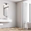 Ralbay 15.7 inch Modern LED Black Vanity Light 12W Frosted Aluminum for Bathroom Vanity Lighting Fixtures Natural White 4500K