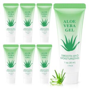 Aloe Vera Gel Bulk Mini Natural Aloe Vera Lotion 1 Fl Oz (Pack of 10)