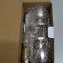 BESTTEN Keyed Entry Door Knob with Lock, Interior and Exterior Door Lock, Standard Ball, Satin Nickel