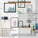 20x24 Picture Frame Set of 2, 20 x 24 Wood Poster Frames with Mat for 16x20, Wooden Photo Frames with Tempered Glass Cover for Wall Display, Gold