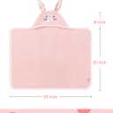 TBEZY Baby Hooded Towel with Unique Animal Design Ultra Soft Thick Cotton Bath Towel for Newborn (Bunny)