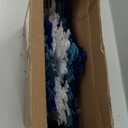 Geyee 96 Pcs Snowflakes Cutouts 12 Styles Glitter Snowflakes Board Cutouts Ornaments with Glue Point Dots for Winter Christmas Wonderland Party Home Decoration(Blue, Silver)