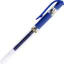 Signo UM-153 Gel Ink Rollerball Pen, 1.0mm, Broad Point, Blue Ink, Pack of 6