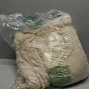 Amlie Home Cable Knit Throw Blanket for Couch, Chenille Sherpa Soft Cozy Throw Blankets for Sofa Chair Comfortable Home, 50"x60", Beige