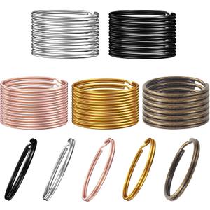 200PCS Key Rings, Split Bulk Keyrings for Keychain and Crafts (25mm) (Mixed Color)