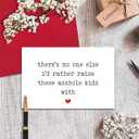 3 x Funny Father's Day Card from Wife, Anniversary Card for Husband Him, Unique Love Card for Partner (#01)