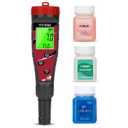 pH Chlorine Meter Digital Salinity pH Tester for Saltwater Pool Salt Reader for Fish Tank Koi Pond TDS Test Pen All in One pH CL Salt ORP EC TDS Temp Monitor Hydroponic pH Conductivity PPM Tester
