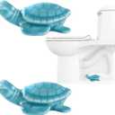 Cute Turtle Toilet Bolt Caps Ceramic Sea Turtle Toilet Bolt Covers Decorative, Set of 2 Toilet Screw Cover Caps, Toilet Caps for Bottom of Toilet, Toilet Bowl Caps for Bolts Bathroom Decor (F)