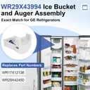 WR29X43994 Refrigerator Ice Bucket and Auger Assembly Replacement