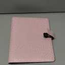 Filofax Confetti Organizer, A5 Size, Rose Quartz - Leather-Look, Gold Foil Accents, Six Rings, Week-to-View Insert, Multilingual (C028736)