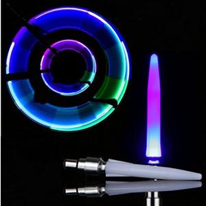 4 Pack of Led Flash Tyre Wheel Valve Cap Light for Bike Bicycle Motorbicycle Wheel Light Tire4.25 inch Long (Colorful)