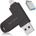 Apple MFi Certified Flash Drive 512GB, Photo Stick for iPhone Memory Stick for Photo/Video Backup Stick, High-Speed USB Thumb Drive for iPhone Storage Compatible for iPhone/iPad/Android/PC (Gunmetal)