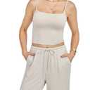 Yulaviniee Women 2 Piece Lounge Set Summer Outfits Top & Wide Leg Pants