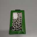 Kate Spade New York Samsung Galaxy S24 Ultra Case, Compatible with Wireless Charging - City Leopard Black