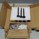 6pcs Wall Shelf Brackets Heavy Duty Floating Shelf Bracket Hidden,Invisible Black Shelving Brackets Decorative Floating Shelf Hardware Heavy Duty,Metal Shelf Support Bracket, 6 inch