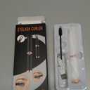 Heated Eyelash Curler, 2-in-1 Clip-Type Design, 3 Temperature Modes, USB Rechargeable Electric Eyelash Curler, Natural Curling 24H Long-Lasting Curl, Gift for Women & Girls, Beige-DB