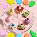 10 PCS Cake Pop Molds Shapes Press Set, Plastic Cake Pop Mold Press with Multiple Shapes, Cake Pop Tools for Baking, Parties, Weddings, Birthdays & Celebrations