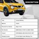 Front Right Passenger Side Fender Trim Molding Compatible with Nissan Juke 2011-2017 Wheel Arch Flare Cover Replacement for 63860-1KA0A NI1291102